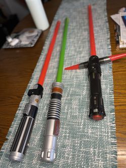 3 Light Sabers  Darth Vader,  Luke Skywalker And Kylo Ren