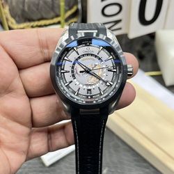 Fashionable men's mechanical sports watch, high-end configuration, 43mm, ceramic ring
