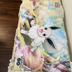 New Radiant Shiny Eevee TCG Pokemon Go! Game/Playmat Pad Rubber Official Mat