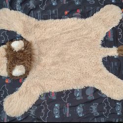 Clara loo Minky 5ft Lion Rug Lion Nursery Decor play mat