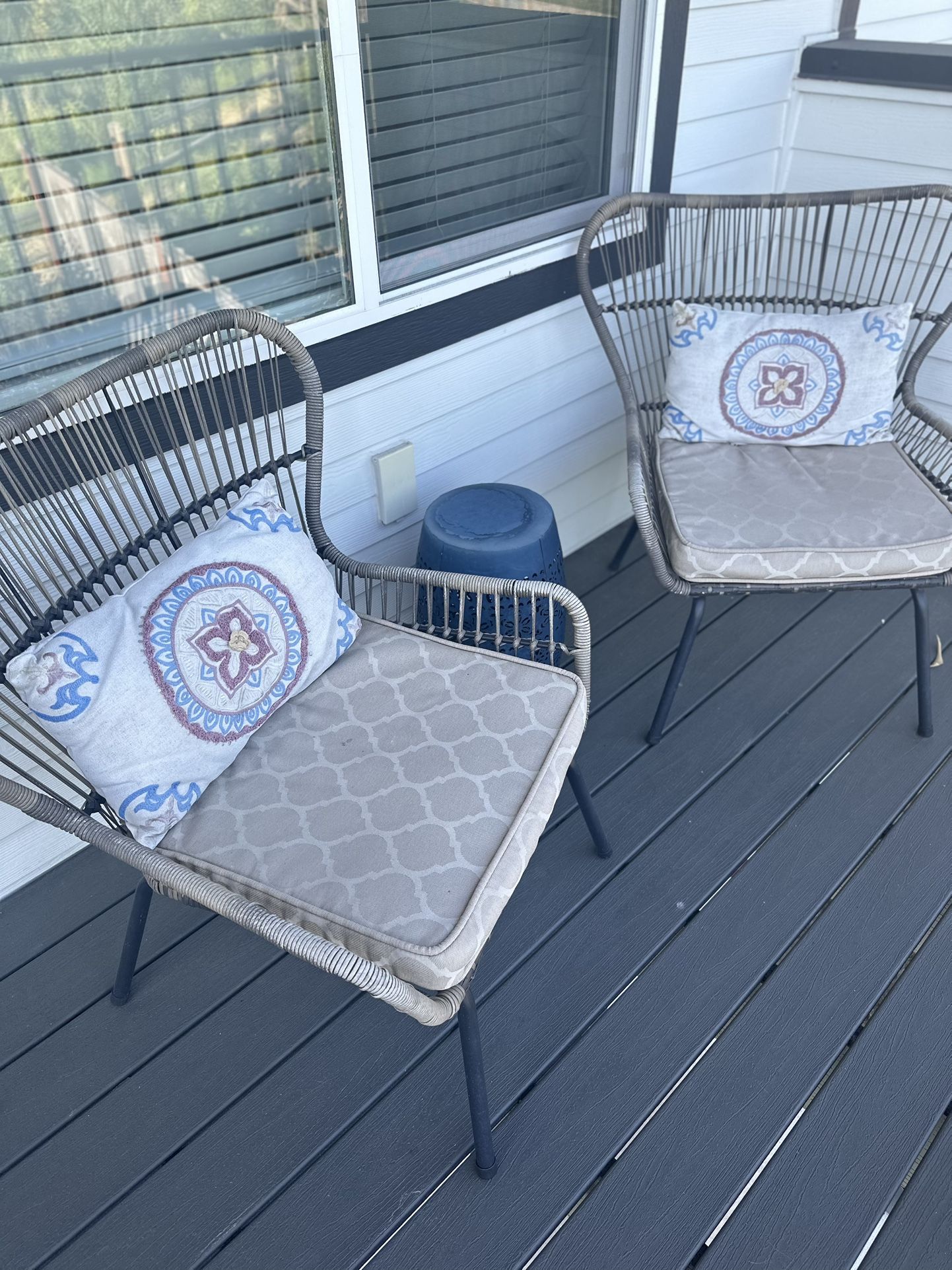 Patio Chairs + Table Set