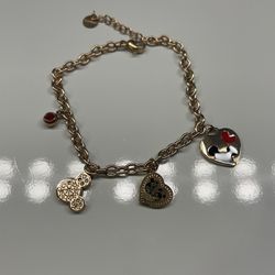 Stainless Stell Mickey Charm Bracelet