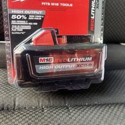 New Milwaukee M18 Red Lithium High Output Xc 8.0 Batteries 