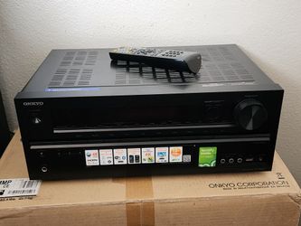 Onkyo 7.2 Receiver, Bluetooth, WiFi, Zone 2. Looks new.