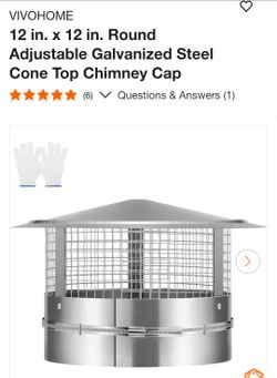 Cone Top Chimney Cap 12 in x 12 in