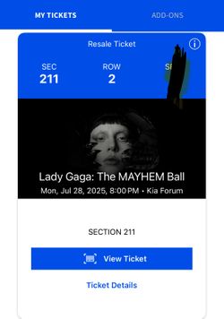 Lady Gaga Opening Night