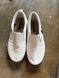 Hurley White Slip-On Sneakers