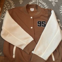 Hippie Rose Varsity Jacket Xl