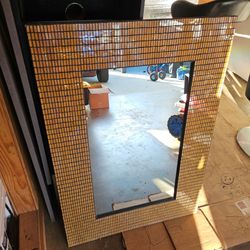 Modern Mosaic Tile Wall Mirror