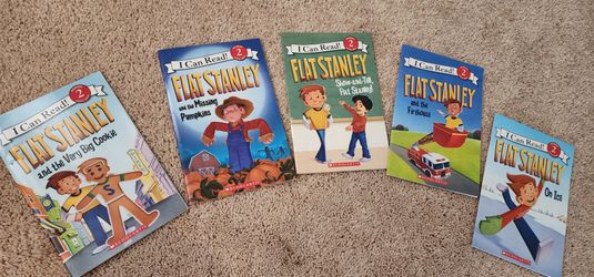 Kids paperback set of 5 books Flat Stanley series