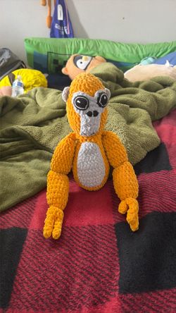 Orange Gorilla Tag plush