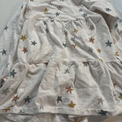Lauren Conrad Toddler Star Patterned White Dress 2T