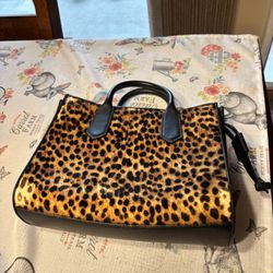 J Crew Leopard Handbag 