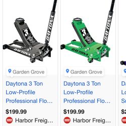 Daytona 3 Ton Jack Rapid Pump Low Pro 