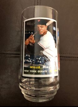 WILLIE MAYS (1993) - NEW YORK GIANTS - RARE MCDONALDS GLASS