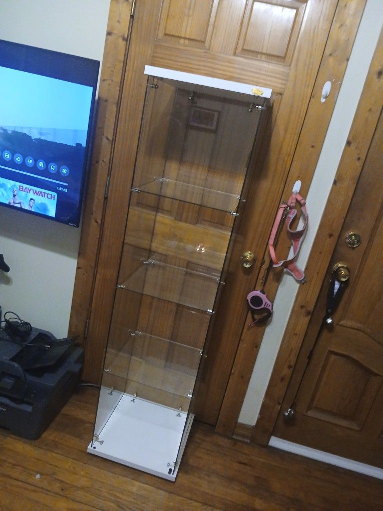 Large Glass Display Case New