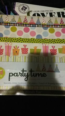 Scrapbook paper sheets x 54