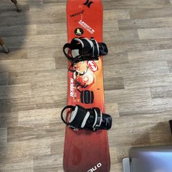Morrow 154 Snowboard With Burton Freestyle Bindings