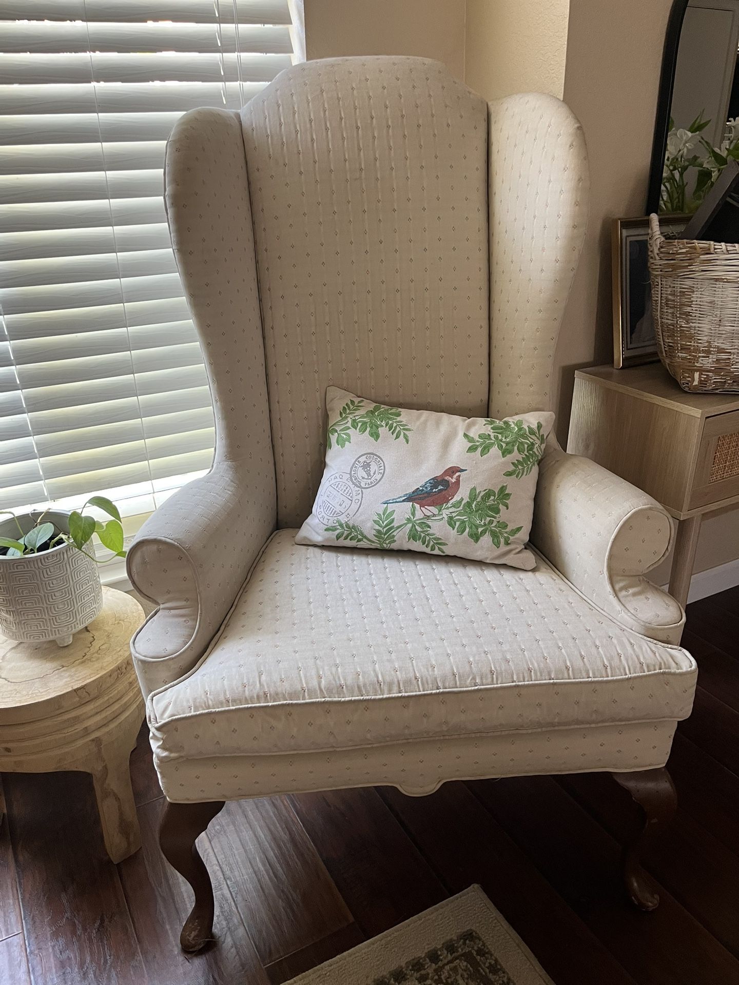 Vintage High Back Chair 