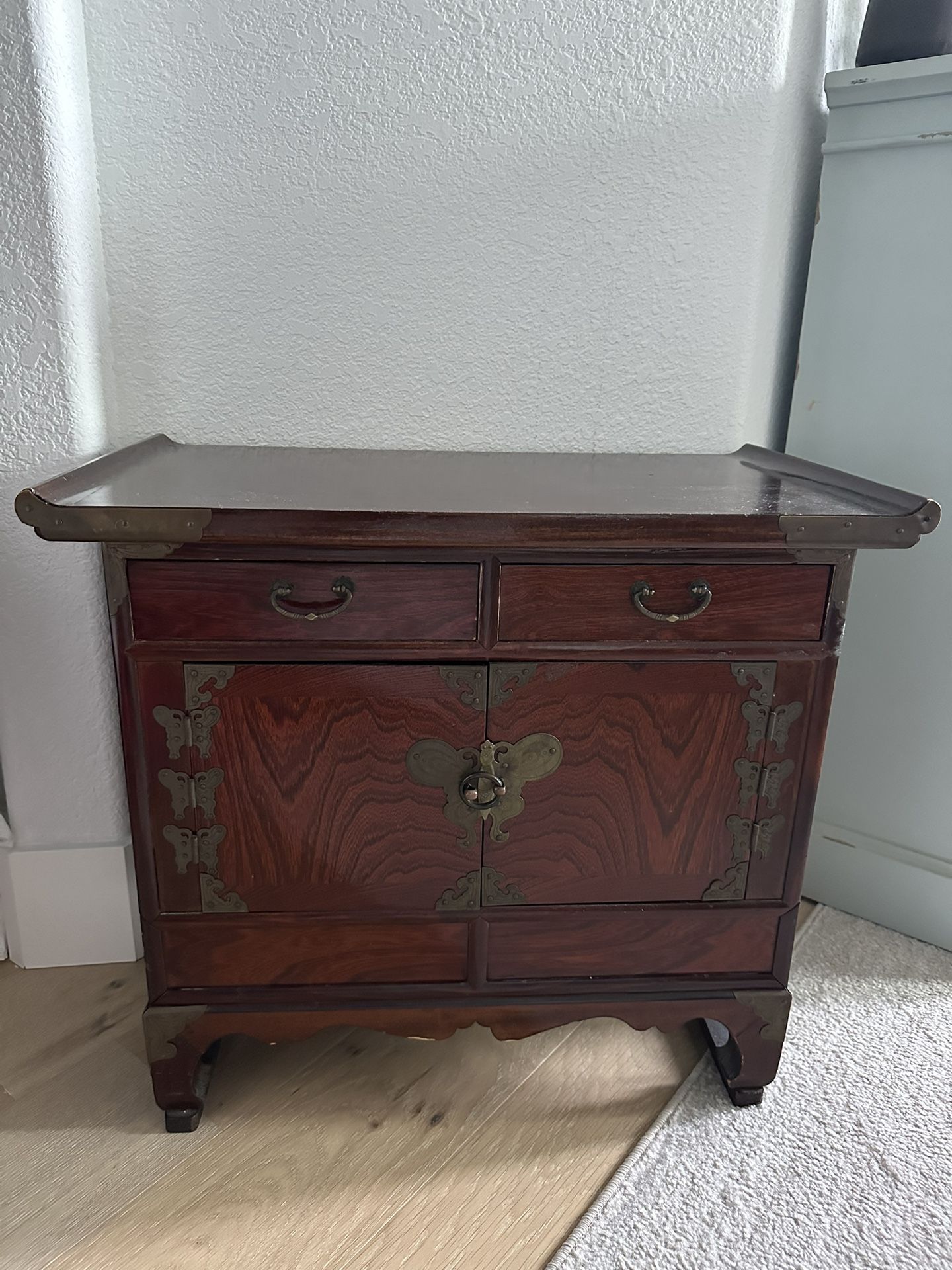 Antique Furniture - Nightstand With Hidden Drawers
