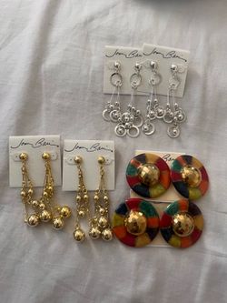 Costume jewelry earrings