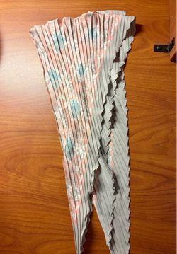 Pleated Floral Scarf