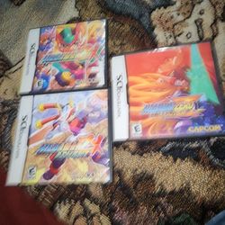 3 Megaman Games Rare Like New