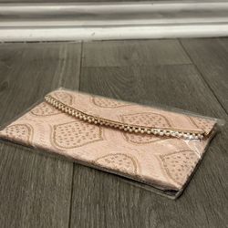 New Elegant Pink Embroidered Clutch from Rajasthan, India