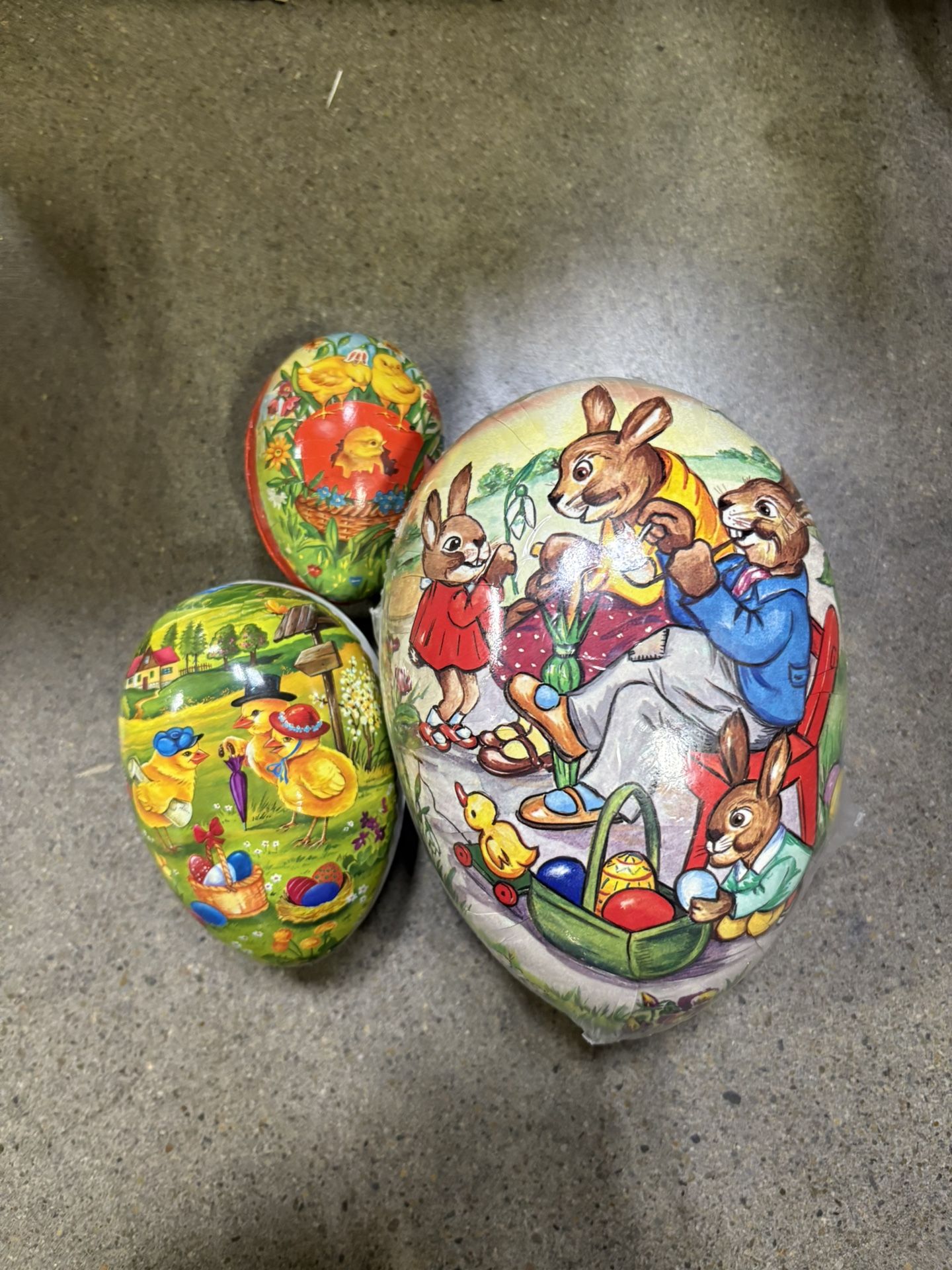 Vintage Paper Mache Egg Containers Germany 