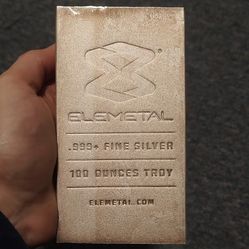 Elemetal Mint 100oz .999 Fine Silver Bar
