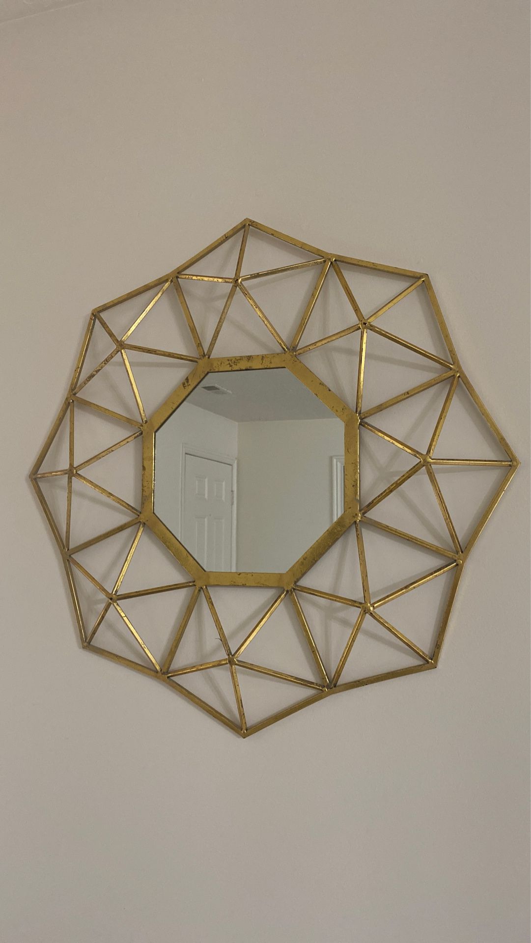 Gold vintage mirror