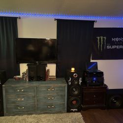 Sound System, Speaker Towers,15in Subs, Crown Xli 2500 Amplifier And 2 Sony Receivers.