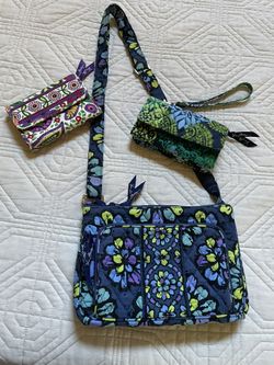 Vera Bradley Purse & 2 Wallets 