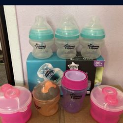 Tommee Tippee Baby Bottles, Formula Dispenser & Trainer Cups