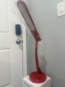 Red Bright Desk Lamp With USB