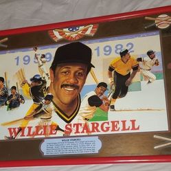 Willie Stargell Seagram's Bar Mirror Large 40"x24" Pittsburgh Pirates HOF