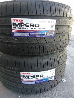 2 new 315320 tires install balance