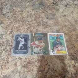 Great 3 Card Lot Of Kirby Puckett In Near/Mint Condition 