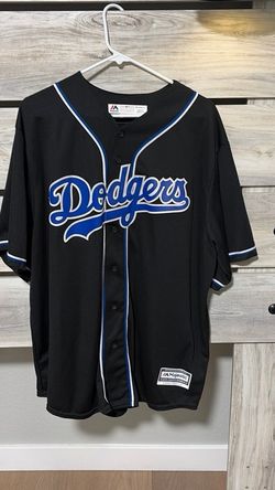 2xl Majestic Los Angeles Dodgers Black Jersey