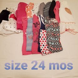Girls clothes size 24 mos