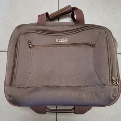 London Fog Rolling Wheels Small Suitcase Kensington Carry-On Travel Bag