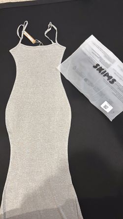 Gray skims dress