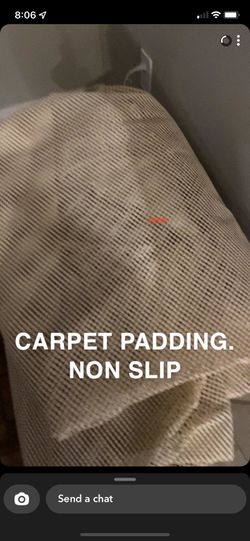Nonslip carpet padding