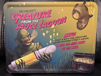 Rare Planet of the Apes Eighths Creature Dracula Weed Parody ABX Tin Lunchbox VG