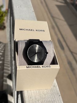 Michael Kors Men's Slim Runway Black Watch MK8507