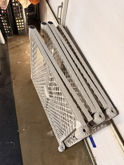 Grey Foldable Baby Gate