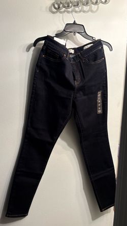 Jessica Simpson Men's Skinny Jeans in Black with Contrast Stitching