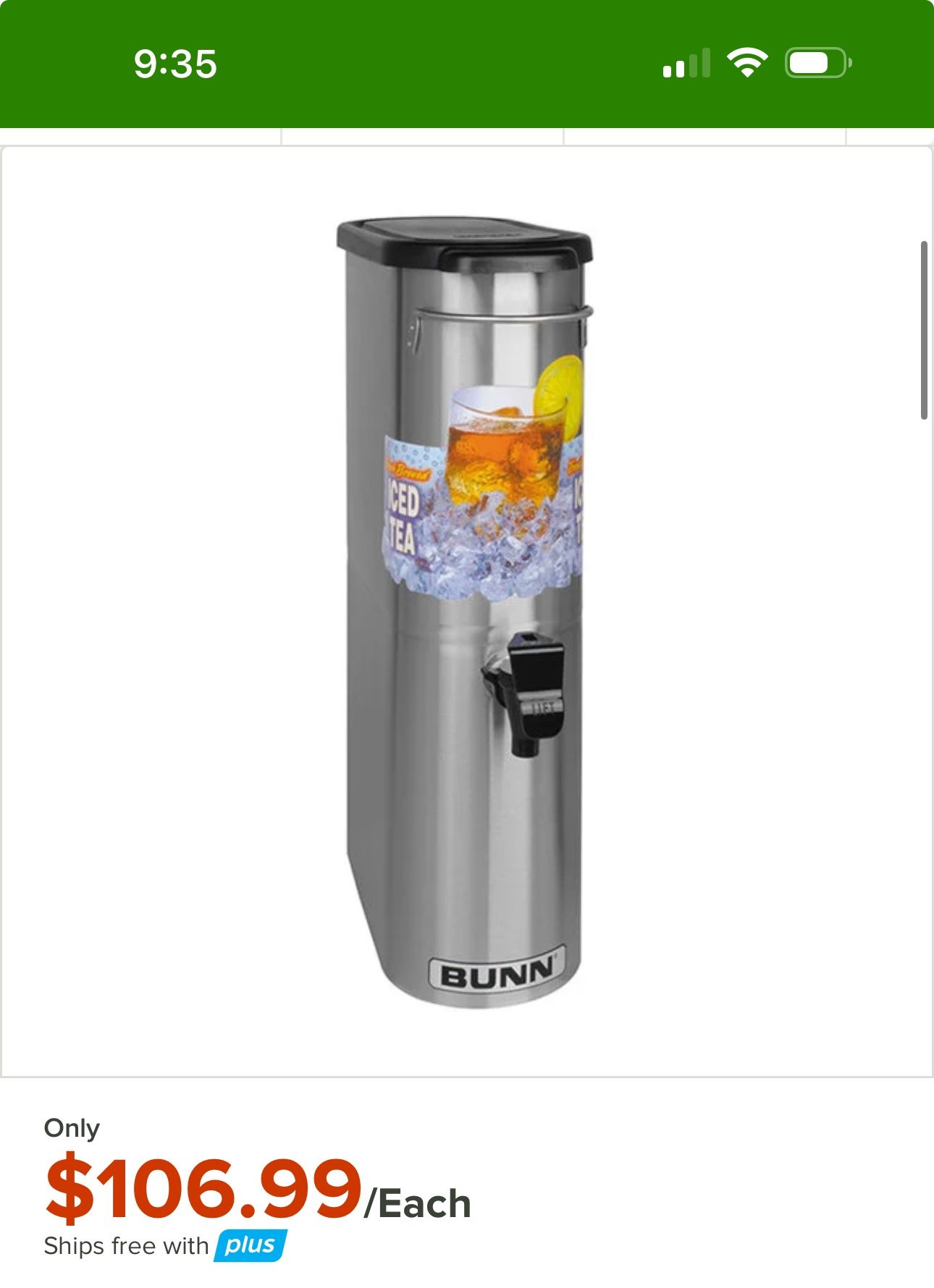 Bunn Tea And Coffee Dispenser