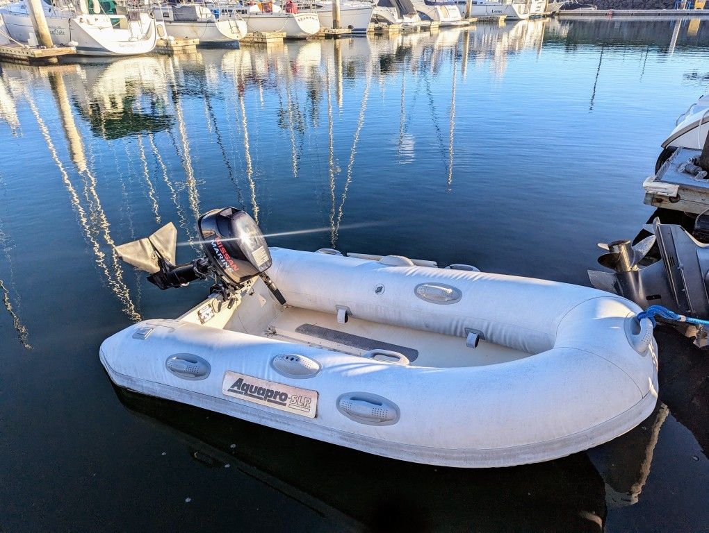 2007 Aquapro boat dinghy skiff w/ Mercury 6hp for Sale in San Diego, CA