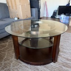 3ft USED Glass Coffee Table